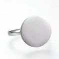 thumbnail image 2 of QQTDFG 304 Stainless Steel Finger Rings Flat Round Gold Silver Z694-Silver-9, 2 of 3