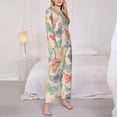 thumbnail image 3 of Goofa Butterfly Printed Women’s 2 Piece Pajama Set Super,Pajamas Women's Long Sleeve Sleepwear Soft Button Down Loungewear Pjs Lounge Set Nightwear-X-Large, 3 of 9