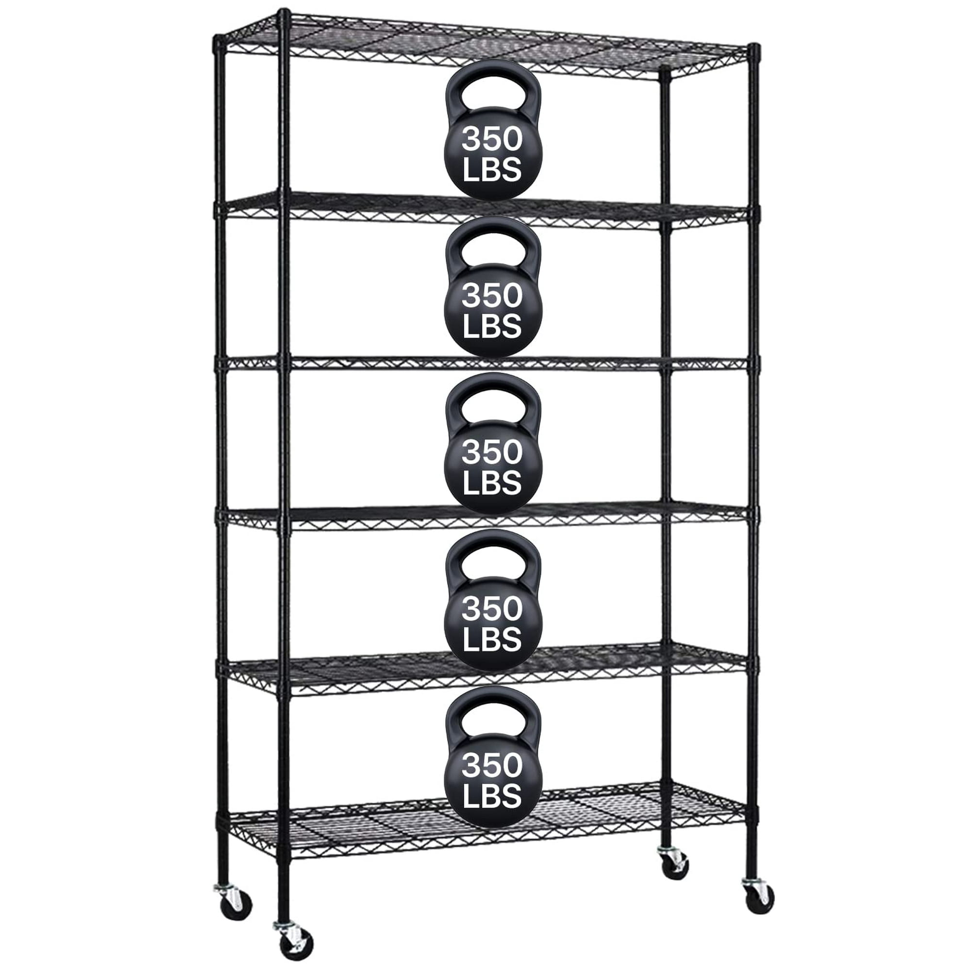 6 Tier Wire Rack Storage Shelves Metal Shelf Wire Shelving Unit