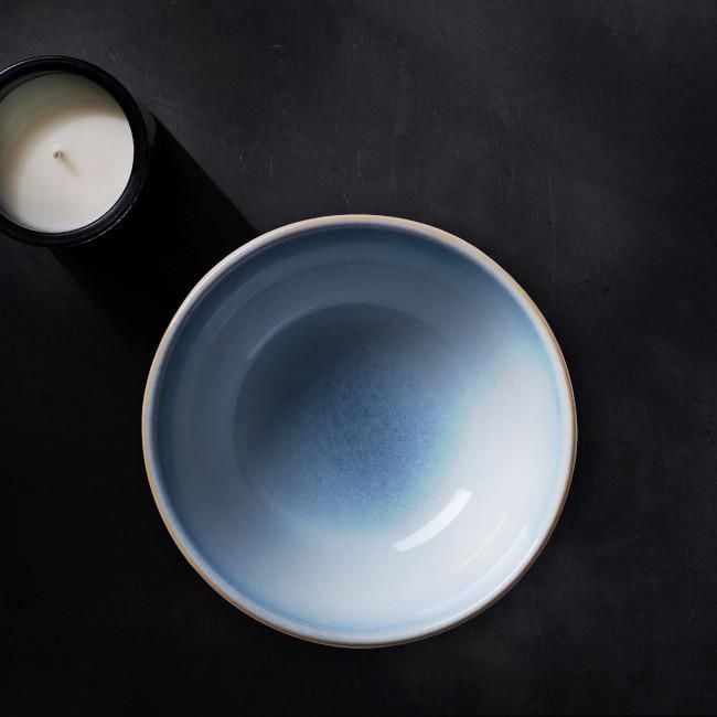 Corelle® Stoneware 21oz Bowl, Nordic Blue, Reactive Glaze, 4-pack