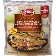 Tyson® Boneless Skinless Chicken Breast Strips, 2.5 lb. (Frozen)