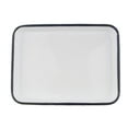 thumbnail image 2 of Plateau de Service, Rectangulaire, Assiette, Porcelaine, Service, Assiette de Salle à Manger, Blanc 20x30 cm, 2 of 8