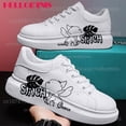 thumbnail image 4 of Stitch-Zapatillas de deporte para hombre y mujer, zapatos informales con plataforma para kateboarding, zapatos planos con grafiti 3D, a la moda, 4 of 5