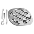 thumbnail image 1 of 1 Ensemble de Tong pour Escargots Assiette de Cuisson pour Escargots Assiette de Service Plat à Escargots Utile, 1 of 8