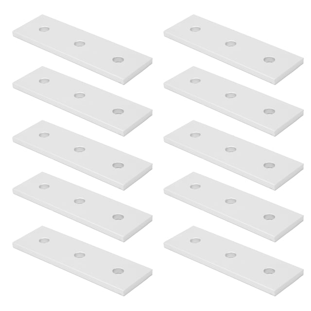 Aluminum Flat Connecting Joining Plate, 10pcs Professional Quick Repair with Quality for Straight Lengthening Connection, Overlapping Connection