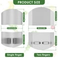 thumbnail image 4 of Dsseng 20 Pcs Protège-Doigts en Acier Inoxydable Protège-Doigts Éviter de Blesser Ajustable Outil de Protection de Coupe de Cuisine Sécuritaire Double et Simple Coupe de Doigt Tranche Protecteur pour Couper Hacher, 4 of 6