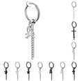 thumbnail image 2 of Non Piercing Earring Unisex Fashion Clip on Earring Dangle Hoop Earring, 2 of 10