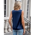 thumbnail image 4 of Zeagoo Tank Top Woman V Neck Dressy Casual Silk Satin Camisole 2025 Summer Sleeveless Outfits for Women, 4 of 7