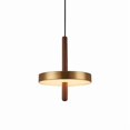 thumbnail image 1 of Walnut Chandelier Modern Simple Creative Personality Minimalist Bedside Hanging Lamps LED Full Copper Bar Single Head Dining Room Hanging Lamps, 1 of 4