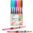 thumbnail image 1 of Juego de 6 colores con tinta de gel de doble punta Grabie para tomar notas, 1 of 8