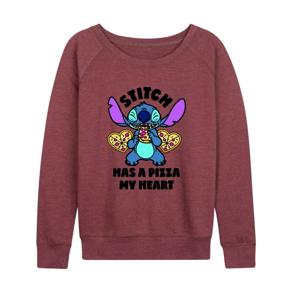 Lilo & Stitch - Stitch Has a Piece of My Heart - Women's Lightweight French Terry Long Sleeve Shirt