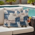 thumbnail image 2 of Outdoor Pillow Cover Beige Blue Brown Painting Set of 2 Waterproof Throw Pillowcases Abstract Art Decorative Patio Furniture Pillows for Couch Garden Indoor & Outdoor Use, 2 of 9