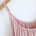 thumbnail image 5 of Ladies Pajamas New Women Pleated Cami Nightgown Cotton Soft Comfy Long Nightdress Spaghetti Straps Loose Fitted Sleepwear Pinky M, 5 of 9