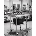 thumbnail image 5 of PYY Heavy Duty Stainless Steel Commercial Work Table – Mobile Prep Station with 3-Sided Removable Backsplash, Adjustable Undershelf, 4 Locking Wheels for Restaurant, Kitchen, Bakery, Garage, 5 of 8