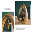 thumbnail image 4 of Religious Nativity Figurine, Christmas Decor, Resin Nativity Scene with Arch-Frame, Elegant Holiday Ornament for Home, Church, and Gift-Giving, 4 of 6