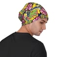 thumbnail image 4 of Rocae Colrful Tropical Leaves for Beanies Hats for Men Women Warm Chunky Knit Hats Winter Adult Milk Silk Knitted Beanie, 4 of 7