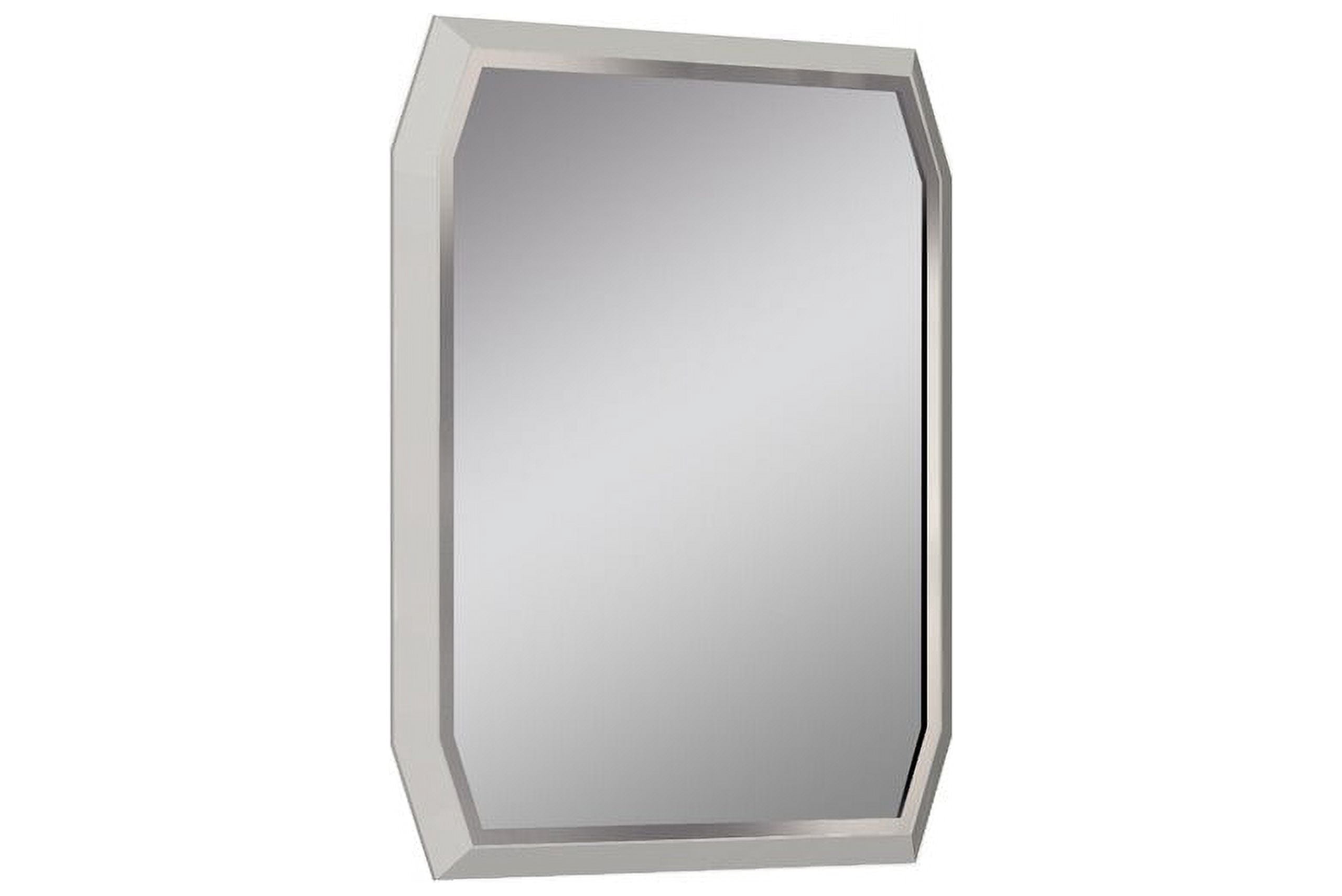 37" X 2.2" X 49" Taupe Glass Mirror