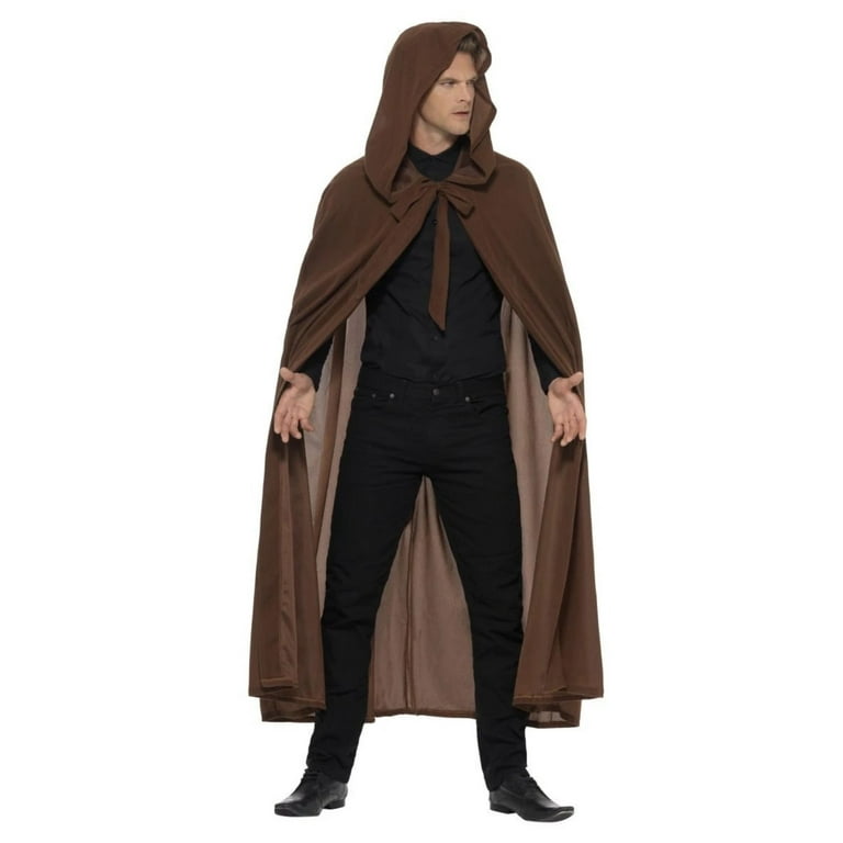 Gravekeeper Hooded Cloak Adult Brown Gravekeeper Hooded Cloak Adult Brown