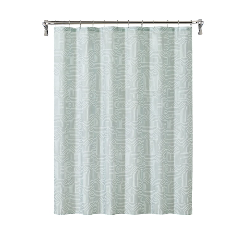 Mainstays Green Arches Shower Curtain and Liner Set photo 2