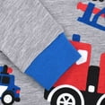 thumbnail image 4 of QEFJNO 2-9Y Little Boy Pajamas Sets Cotton Long Sleeve Pjs Kids Jammies - Vehicle, 4 of 8