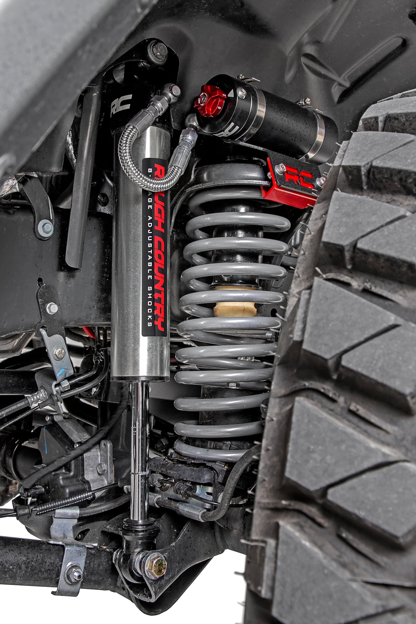 Rough Country 6" Rear Vertex Adjustable Shocks for 20-22 Jeep Gladiator - 699026 Fits select: 2021 JEEP GLADIATOR RUBICON, 2023 JEEP GLADIATOR SPORT