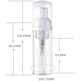thumbnail image 4 of Botella de viaje vacía de 50 ml, dispensador de espuma de plástico, mini dispensador de jabón espumoso, sin BPA, para limpieza, viajes, embalaje de cosméticos, 4 of 5