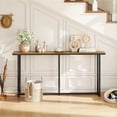 thumbnail image 2 of Yaheetech Table Console Longue Moderne pour Entrée Ou Salon, en Bois, Brun Rustique, 2 of 7