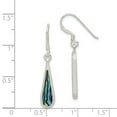 thumbnail image 2 of 925 Sterling Silver Abalone Dangle Earrings; for Adults and Teens; for Women and Men, 2 of 2