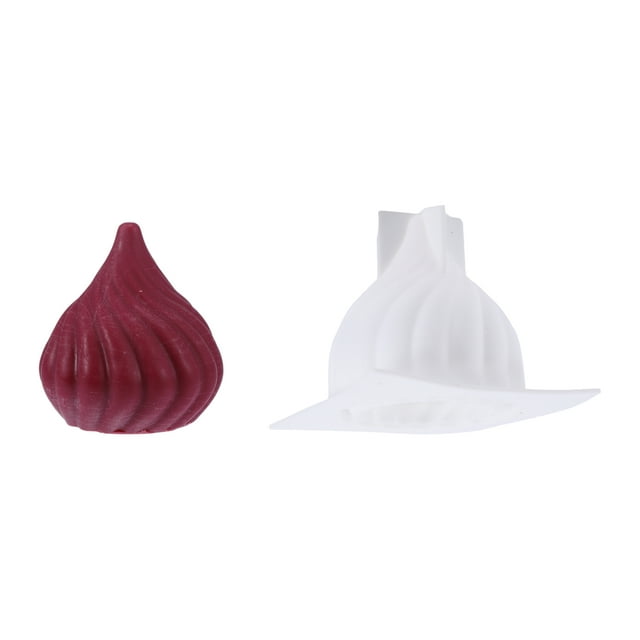 Moldes de vela de cebolla de Unique Bargains, molde de silicona en forma de cubo para hacer velas, vela aromática de 3.58"x3.35"x2.95"