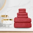 thumbnail image 4 of Mainstays Performance Textured 6-Piece Bath Towel Set - Red Sedona, 4 of 8