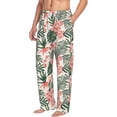 thumbnail image 2 of Xecao Lilies Flowers Men's Straight Lounge Pajama Pants: The Ultimate in Comfortable Sleepwear, 2 of 9