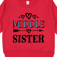 thumbnail image 3 of Inktastic Middle Sister Announcement Toddler Sweatshirt, 3 of 4