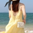 thumbnail image 5 of Straw Clutch Purses for Women Summer Pearl Evening Handbags Woven Envelope Shoulder Bag for Beach 2024, 5 of 6