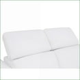 thumbnail image 4 of Loveseat with Power Recliner, Top Grain Italian Leather & USB Charger | Ivory | Stainless Steel Chrome Legs, 4 of 11