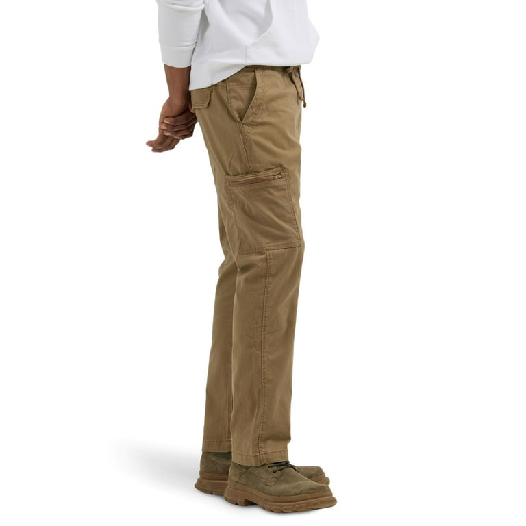 Wrangler® Men's Cargo Pant with Drawstring Waist, Sizes S