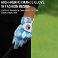 thumbnail image 5 of FINGER TEN Golf Gloves Men Left Hand Right with Ball Marker USA Flag Blue Camo Plaid Pack, Mens Leather Golf Glove All Weather Grip Small Medium ML Large XL, 5 of 7
