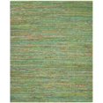 thumbnail image 4 of Safavieh Nantucket Collection NAN220B Handmade Green Cotton Area Rug (8' x 10'), 4 of 6