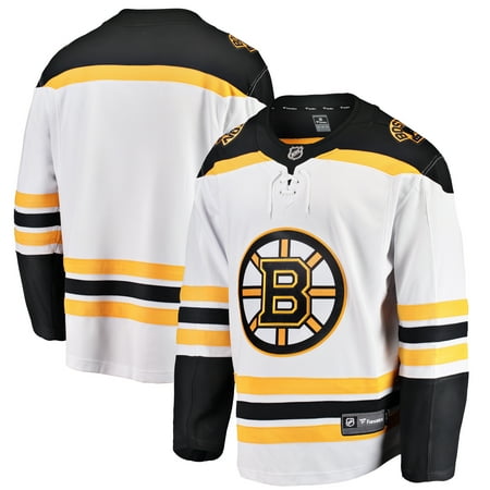 Men s Fanatics White Boston Bruins Breakaway Away Jersey