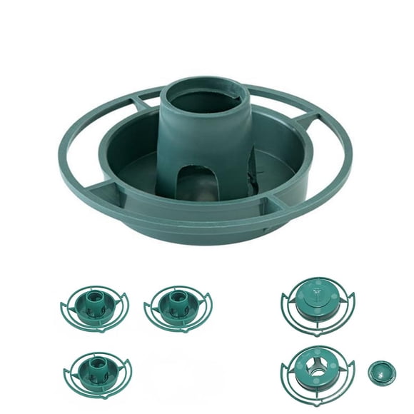 Automatic Bird Feeder 3-Pack - Hanging Tray Converts Soda Bottles (Fits 12.5x3.8cm) for Outdoor Wild Birds, Dark Green