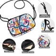 thumbnail image 3 of FORMRS Mini Crossbody Bag for Women Adjustable Shoulder Rope Travel Casual Phone Purse, Musical Pattern, 3 of 7