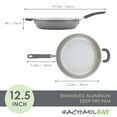 thumbnail image 3 of Rachael Ray Create Delicious 12.5 inch Aluminum Nonstick Deep Frying Pan, Gray Shimmer, 3 of 8