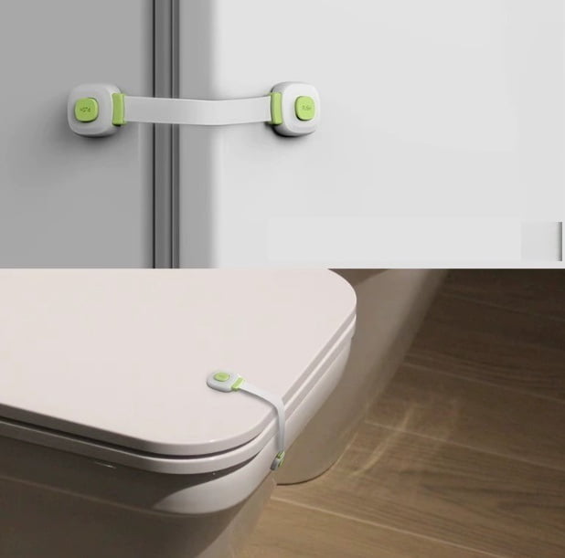 1 set of child safety lock protective lock set | Baby anti-pinch multi-functional drawer lock | Essential refrigerator cabinet lock for the family