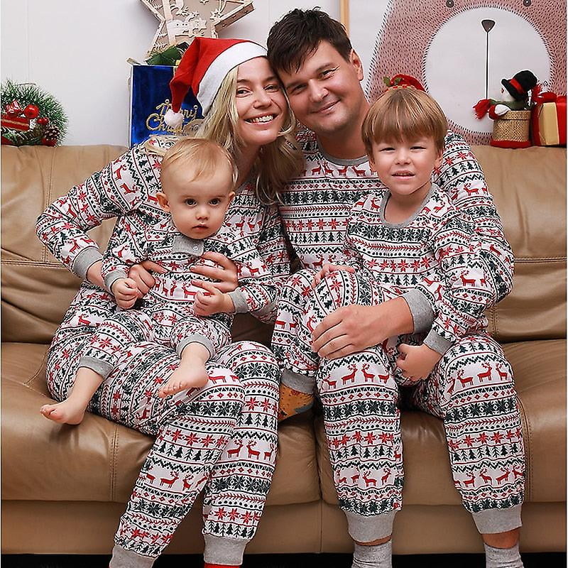 2021 Famille Noel Correspondant Pyjamas Ensemble de Noel Enfants Adultes Mere et Fille