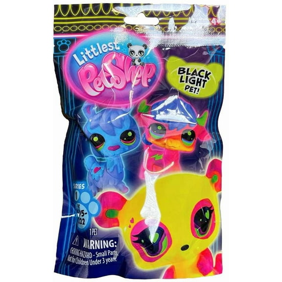 Littlest Pet Shop Series 2 Black Light Pets! Mystery Pack [1 RANDOM Pet]