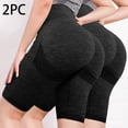 thumbnail image 2 of Feimerou Workout Bike Shorts Women Tummy Control High Waist Gym Running Yoga Shorts Strech Slim Fit Spandex Compression Shorts, 2 of 3