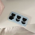 thumbnail image 4 of Funda JAMW para iPhone 13 con protector de pantalla incorporado diseño floral tulipán azul 6.1 pulgadas Sencillez, 4 of 5