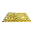 thumbnail image 2 of Ahgly Company Machine Washable Indoor Square Persian Yellow Traditional Area Rugs, 6' Square, 2 of 4