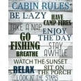 thumbnail image 2 of Allen, Kimberly 15x18 Black Ornate Wood Framed with Double Matting Museum Art Print Titled - Cabin Rules, 2 of 4