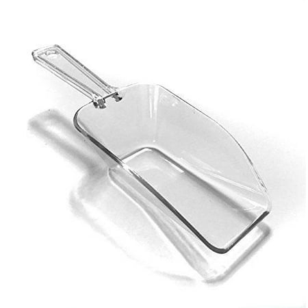 6.5” Mini Clear Acrylic Plastic Kitchen Scoops for Weddings Candy Dessert