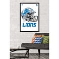 thumbnail image 2 of NFL Detroit Lions - Drip Helmet 20 Wall Poster, 22.375" x 34", Framed, 2 of 3